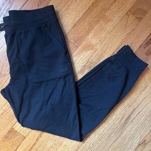 Abercrombie kids black joggers, size 11/12